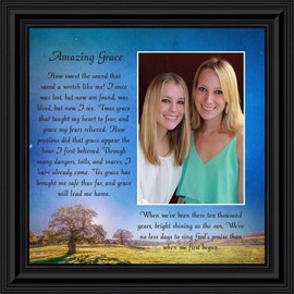 Crossroads Home Décor Amazing Grace, in Memory of Loved One, Gifts Religious, 6357B