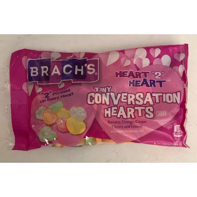 Brach's Tiny Conversation Hearts Candy-Heart “2”Heart-U Will Receive 1ea 7oz