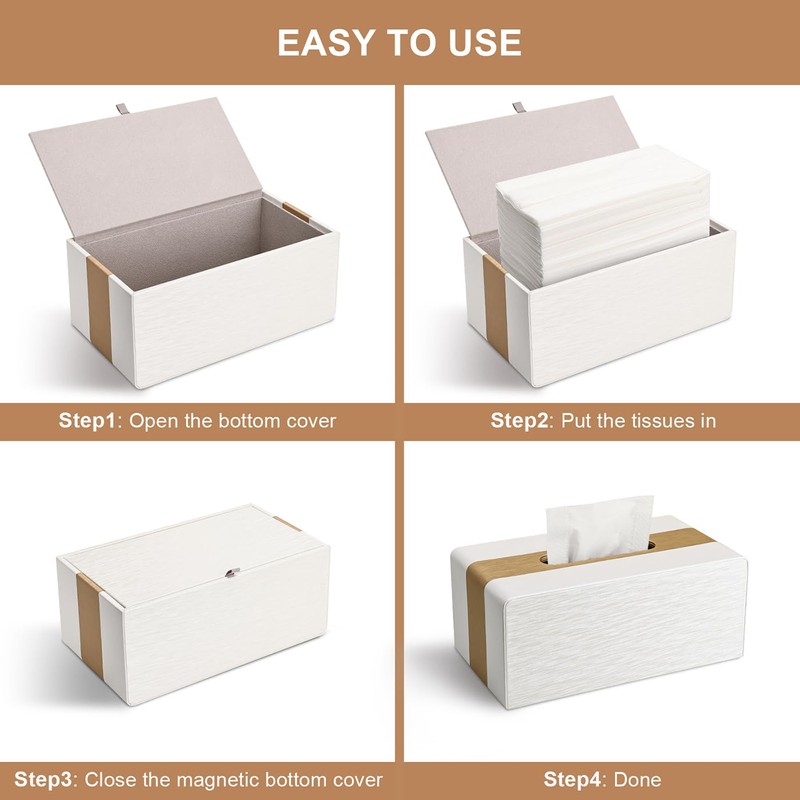 LADSTAG Cosmetic Tissues Box Tissue Box Tissue Box Tissue Box