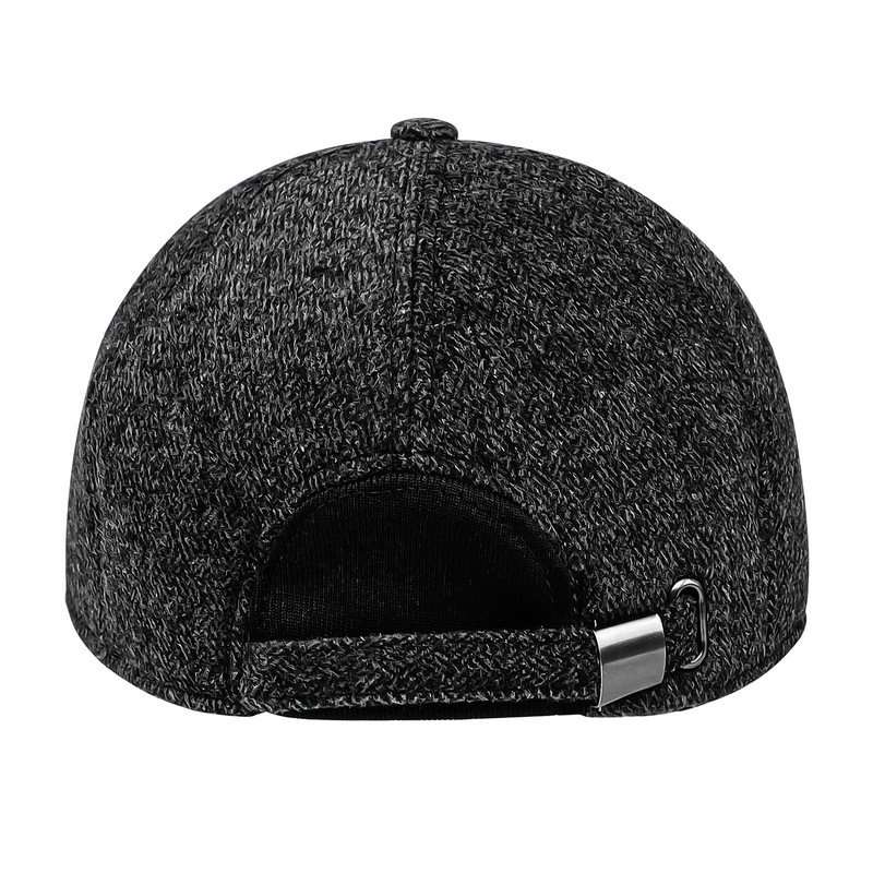 Moonlove Men's Cap with Earmuffs, Baseball Cap, Winter Hat, Thick,