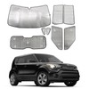 Windshield Sunshade Kit for Kia Soul 2009-2013 Accessories Front Rear