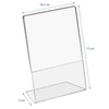 HMF 46952 Acrylic Table Stand Oblique DIN A6 Portrait and