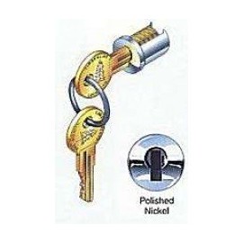 Lock Plug, Nickel, Key Different