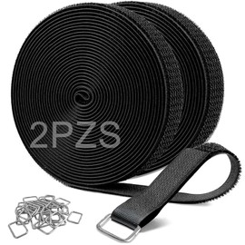 2 Rollos de Cinta de Sujeción, 5m×20mm Organizador de Cables, Cinta de Nailon de Sujeción Reutili...