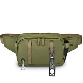 travel inspira 5L Lightweight Waist Chest Pack Adjustable Wide Strap No Bounce Running Hiking Bag Army Green