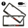 Custom 2pcs Ford Focus St license plate frame carbon fiber