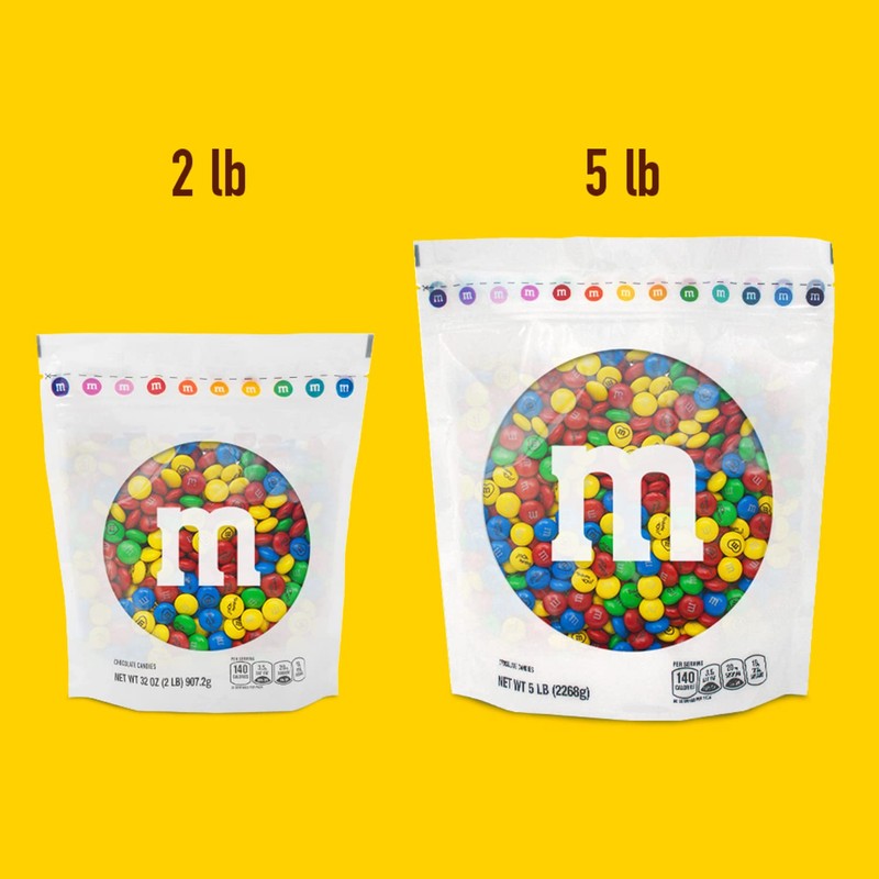 M&M'S Pre-Designed Thank You Milk Chocolate Candy - 5lbs Bulk