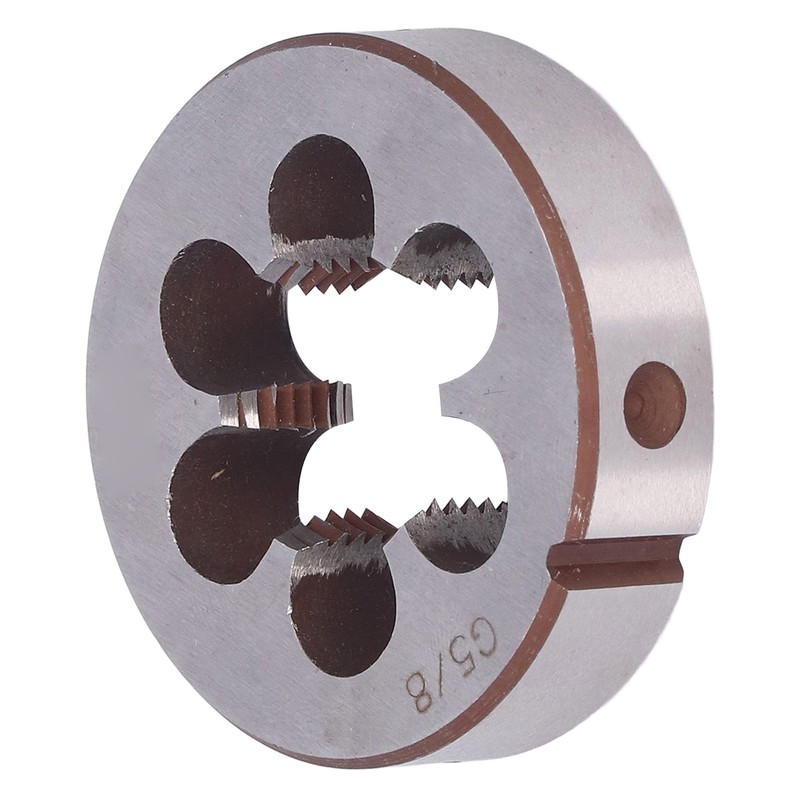 G5/8in Round Threading Die Alloy Steel Cylindrical Pipe Thread Repair