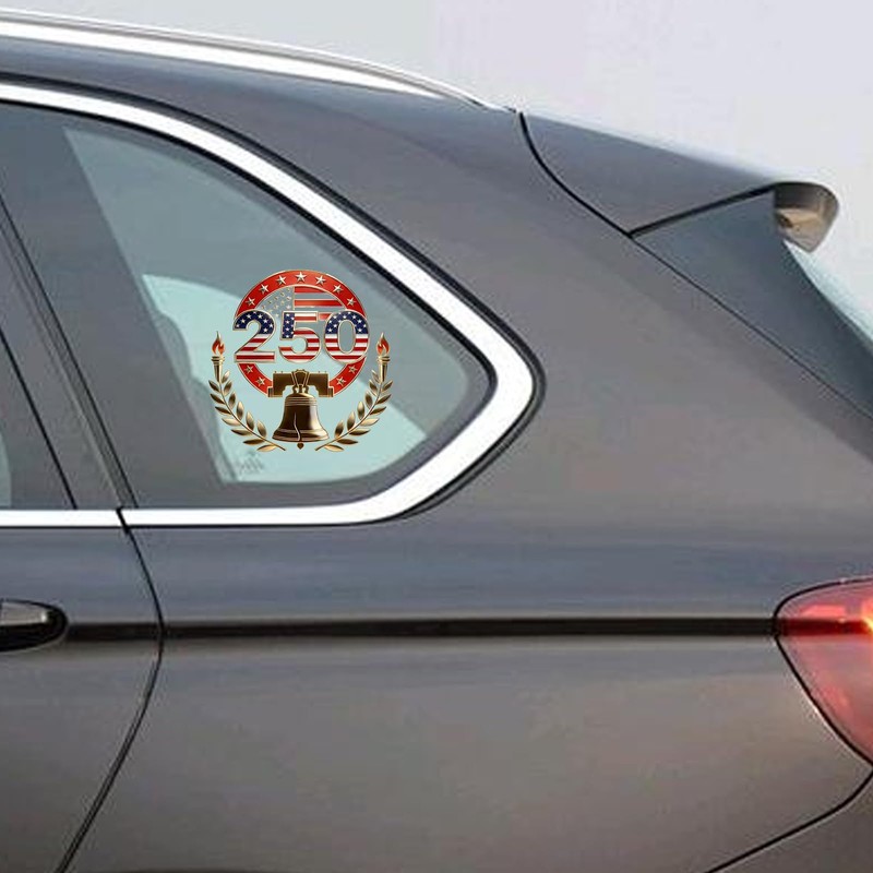 5Pcs USA 250th Anniversary Window Decals for Cars, Trucks, SUVs,