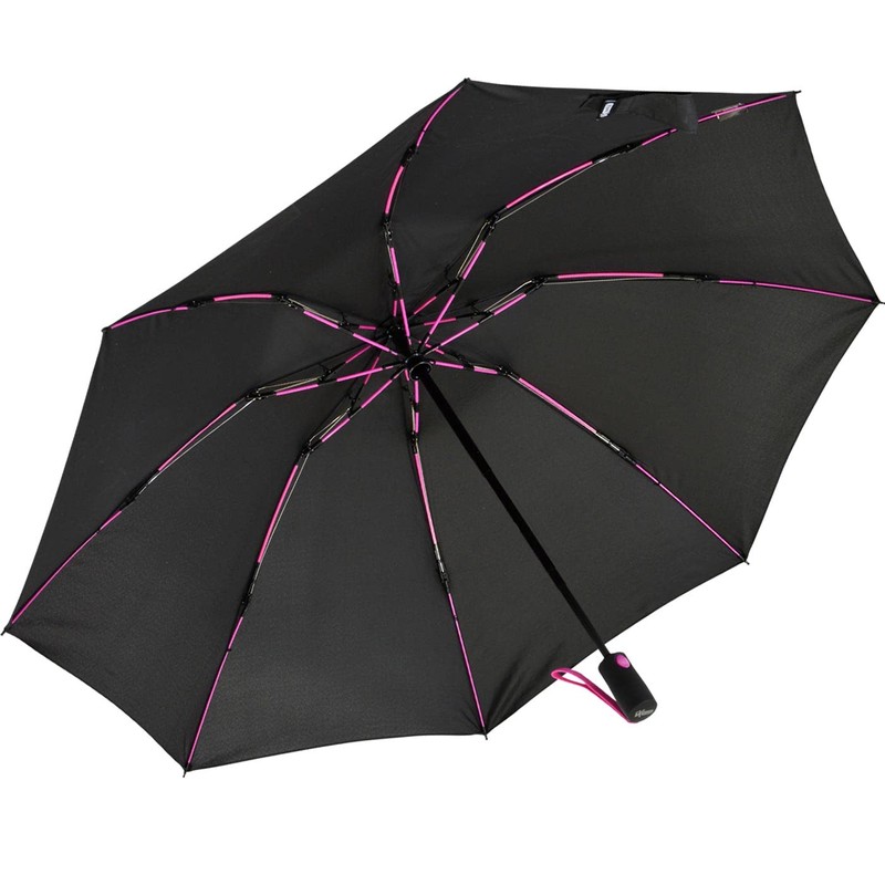 iX-brella Reverse Reverse Opening Fiberglass Pocket Umbrella with Coloured Spokes,