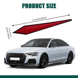 HQRNYP 4PCS Car Door Edge Guard Protector, Car Door Bumper Guards, PVC Anti-Scratch Bumper Trim Strips, Auto Accessories Vehicle Body Self Adhesive Protector Strips Universal for Most Vehicles (Red)