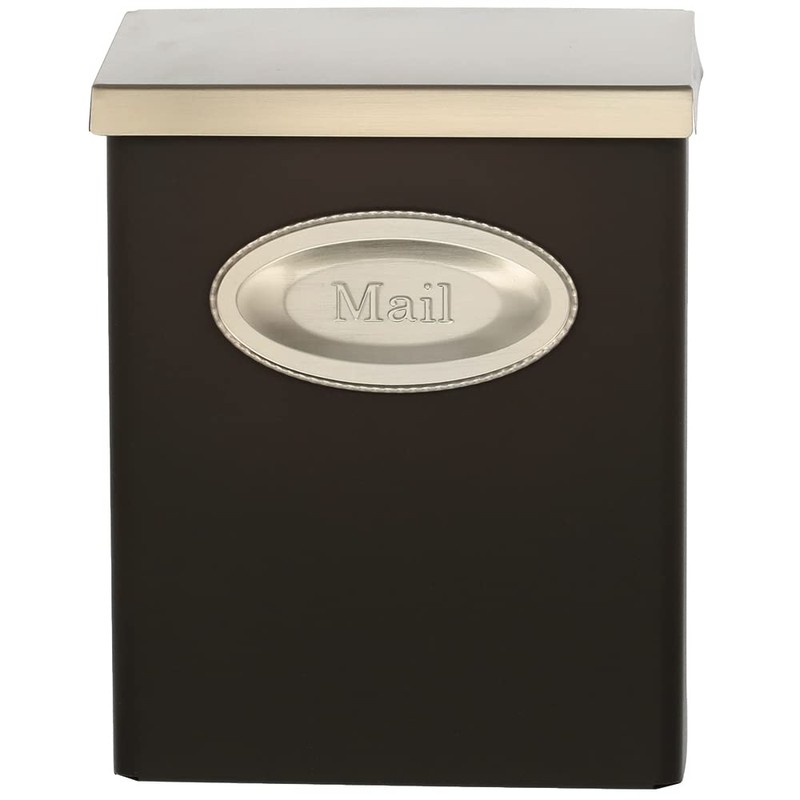 Architectural Mailboxes Designer Galvanized Steel Wall-Mount Mailbox, DVKPBZ0AM, Venetian Bronze,
