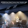 UPONUN Solar Pendant Light Motion Sensor 2 Pack, 5 Modes