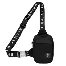 Belmar Gajardo Chest Crossbody Bag, Chest Bag Men Women, Shoulder Bag Adjustable Shoulder, Anti-Theft Waterproof Shoulder Bag for Men, Outdoor Sports, Hiking, Cycling, Black