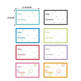 MOLHEM Food Labels Stickers,4 Rolls 2000pcs Removable Date Labels for Food,1" X 1.6" Cute Freezer Labels Stickers for Jars,Food Storage Labels Canning Labels,Easy Peel