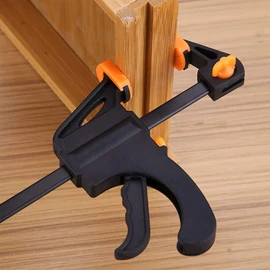 Binnan Set of 4 Single-Handed Clamps Tensioner Set Screw Clamp Set Adjustable One-Handed Rod Clamp