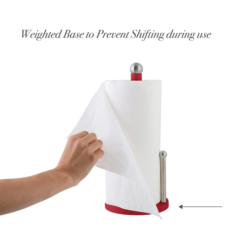 Kitchen Details Paper Towel Holder in Red