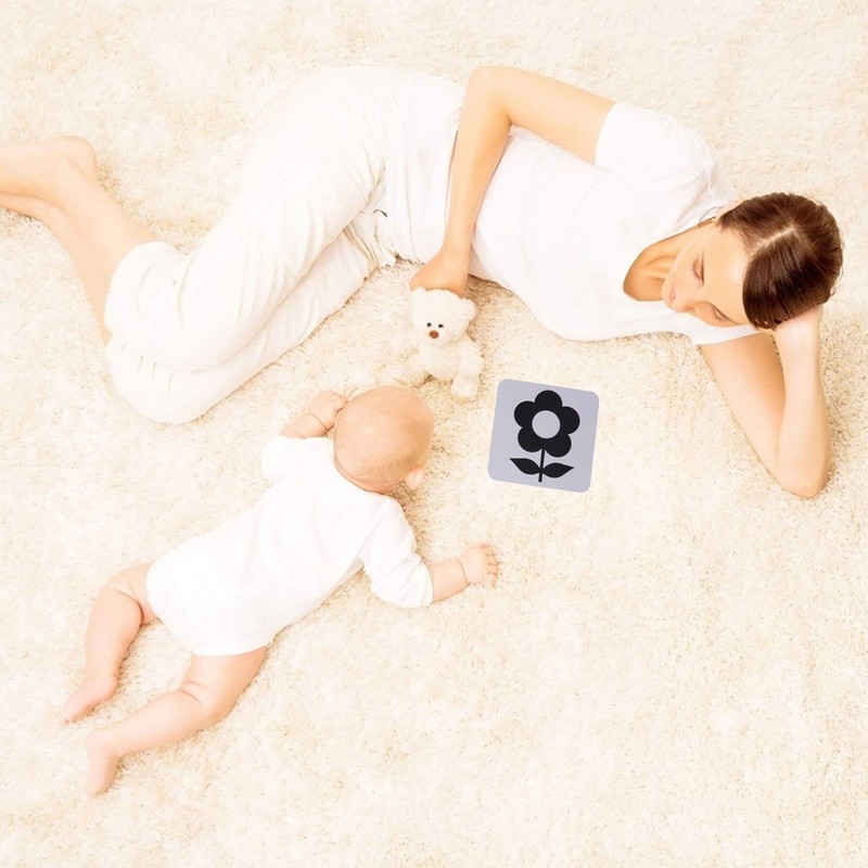 TOYANDONA High Contrast Baby Flash Newborn Black White Visual Stimulation