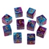 Blesiya 10pcs Six Sided D6 Polyhedral Dice with Double Colors