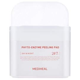 MEDIHEAL Phyto Enzyme Peeling Pad - Vegan Face Resurfacing Pore Tightening Gauze Pads with LHA & Papaya Enzym to Control Sebum - Exfoliating Pads for Dead Skin Cells, 90 Pads