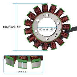 STATOOK Stator Magneto 18 Coil Corrosion and Moisture Resistance Electric Motor Stator Replacement Par Compatible with Zx10R Zx-10R Ninja Zx1000 Zx-1000 2006 2007