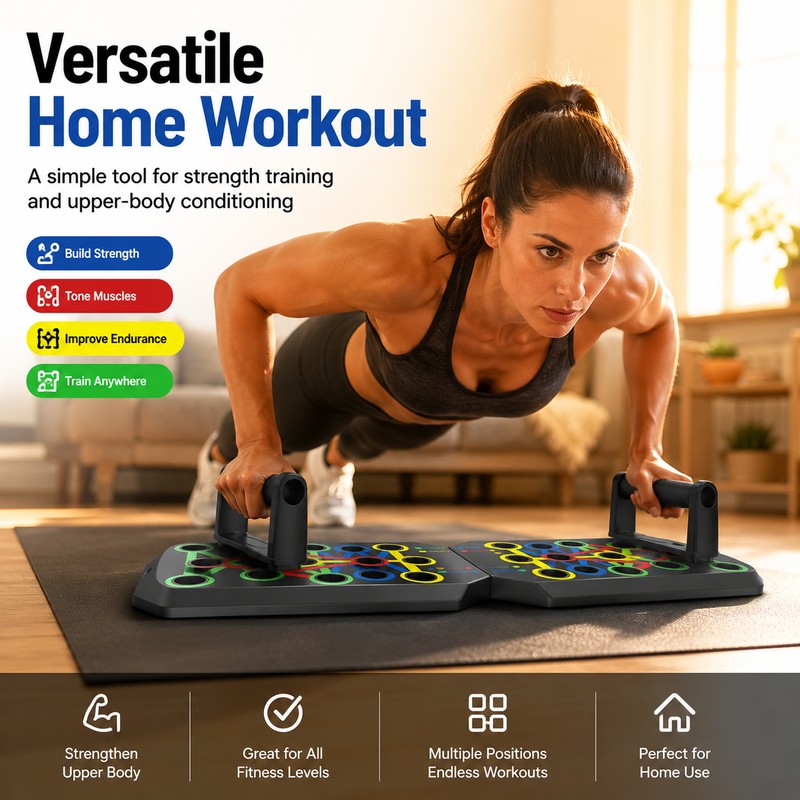 Push-Up Board Set for Strength Training – Foldable Fitness Board