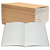 Better Office Products Kraft Notebooks with Lined Paper, 24 Pack,