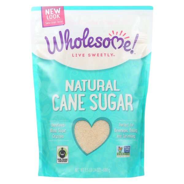 Wholesome Sweetners Fair Trade Natural Cane Sugar ( 12x1.5lb)