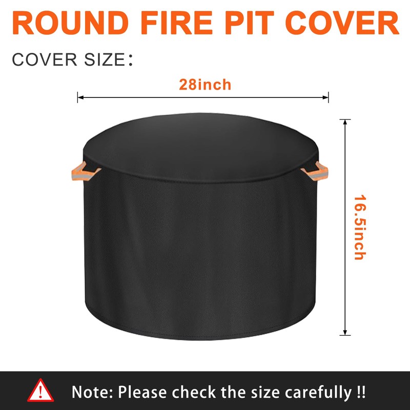 Fire Pit Cover for Solo Stove Yukon 27 Inch，Firepit Covers
