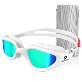 RIOROO Swimming Goggles Adult Polarised Swimming Goggles Suitable for Women and Men / Leak-Free / Clear Wide Angle / UV Resistant / Anti-Fog Comfortable Teenager Swimming