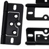 5Pcs Sliver Flush Hinges,3 Inch Iron Door Hinges for Drawer