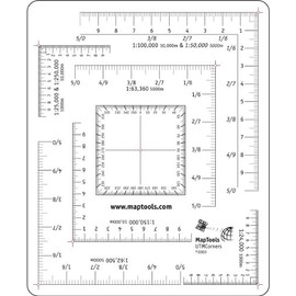 MapTools UTM Corner Rulers Overlay - 7 Scales