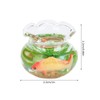 4pcs 1:12 Scale Miniature Glass Goldfish Bowl DIY Fish Bowl