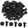 50Pcs 8mm Hole Dia 0.31inches Plastic Rivets Fastener Fender Bumper