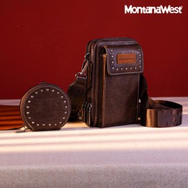 Montana West Cell Phone Wallet Purse for Women Crossbody Bag with Coin Pouch MWC48S-270CF