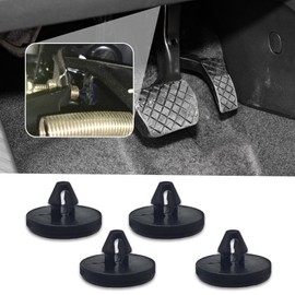 HEVLE Brake Pedal Pad with Light Switch Stopper, Anti-Slip Rubber Brake Pedal Cover & Brake Light Stopper Replacement, Fix Stuck Brake Lights for Most Cars, Trucks, SUVs, DIY Repair Kit (4PCS)