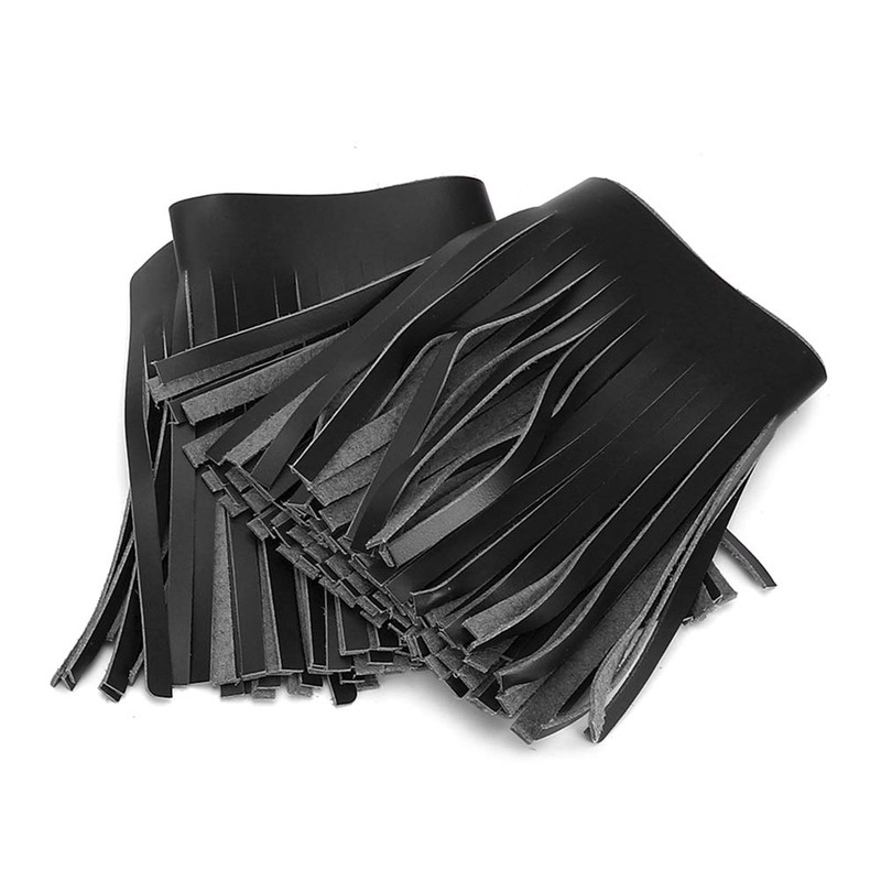 Saddlebag Tassels Leather, KIMISS 2pcs Motorcycle Saddle Bags with Fringe,