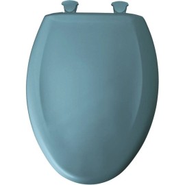 Bemis Elongated Plastic Toilet Seat, Slow-Close - Regency Blue (1200SLOWT-064