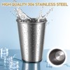 Zyghjort 16 Packs Unbreakable Stainless Steel Cups for Drinking, Stackable