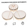 BESPORTBLE 6pcs Percussion Drum Set Frame Hand Drums with Sticks