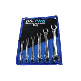 BERGEN 6PC Metric 6 Point Flare NUT Wrench Set B1977