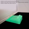 6Pcs Door Stoppers Rubber Wedge Stops Windproof Crashproof Fluorescent for