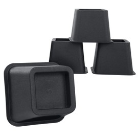 Vive Bed Risers Heavy Duty (4 Pack - 3 Inch) - Furniture Lifts Risers for Couch, Table, Desk, Chair & Dorm Bed Risers for Bed Frame - Leg Elevator, Height Extender, Stackable Platform Blocks