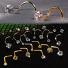 Carperton Nose Rings Studs L Nose Studs Screw Nose Rings