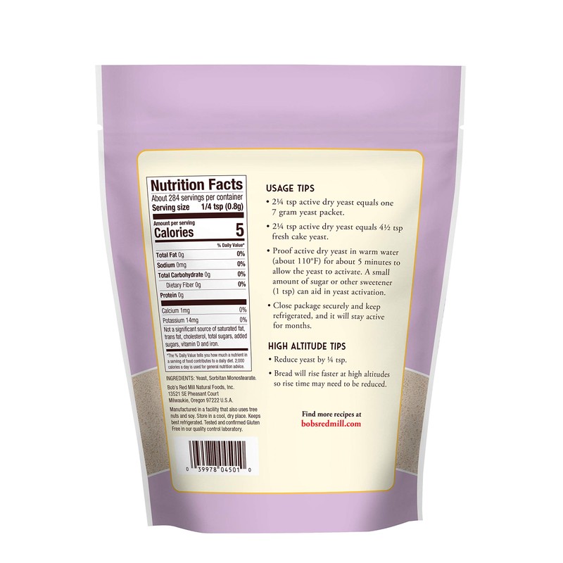 Bob's Red Mill Gluten Free Active Dry Yeast, 08 Oz