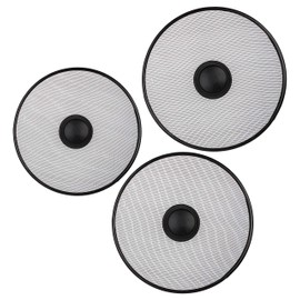 Grease Cooking Splatter Screen Cover - Set of 3: 8.2", 10", 11.4" - Kitchen Oil Splash Guard - Nonstick Splatter Mesh Shield for Oven Stove Top