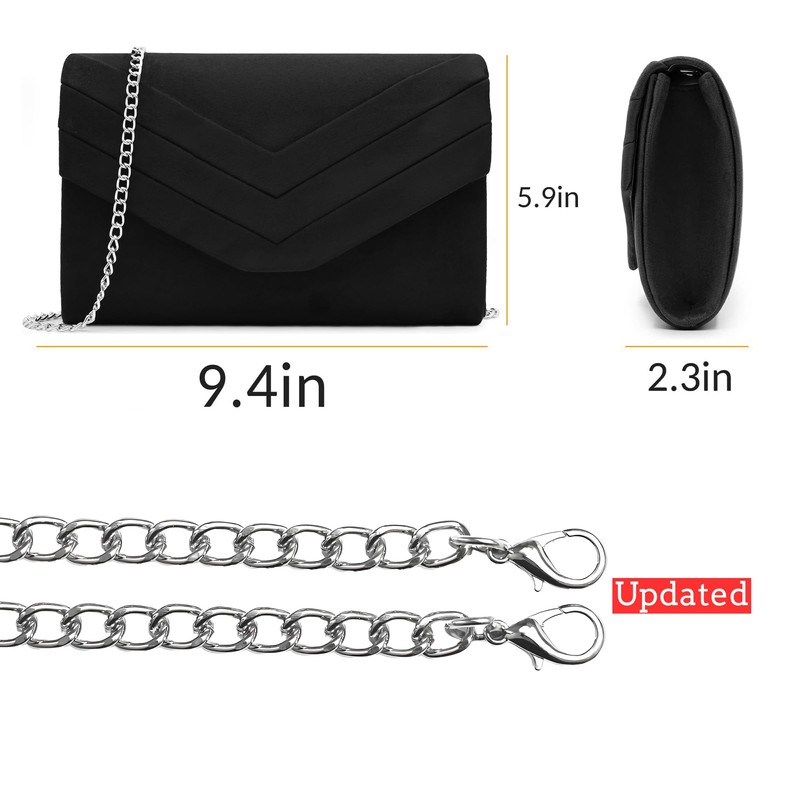 Milisente Solid Evening Clutch Bags For Women Party Wedding Cocktail