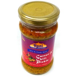 Rani Carrot & Chilli Pickle Hot (Achar, Spicy Indian Relish) 10.5oz (300g)