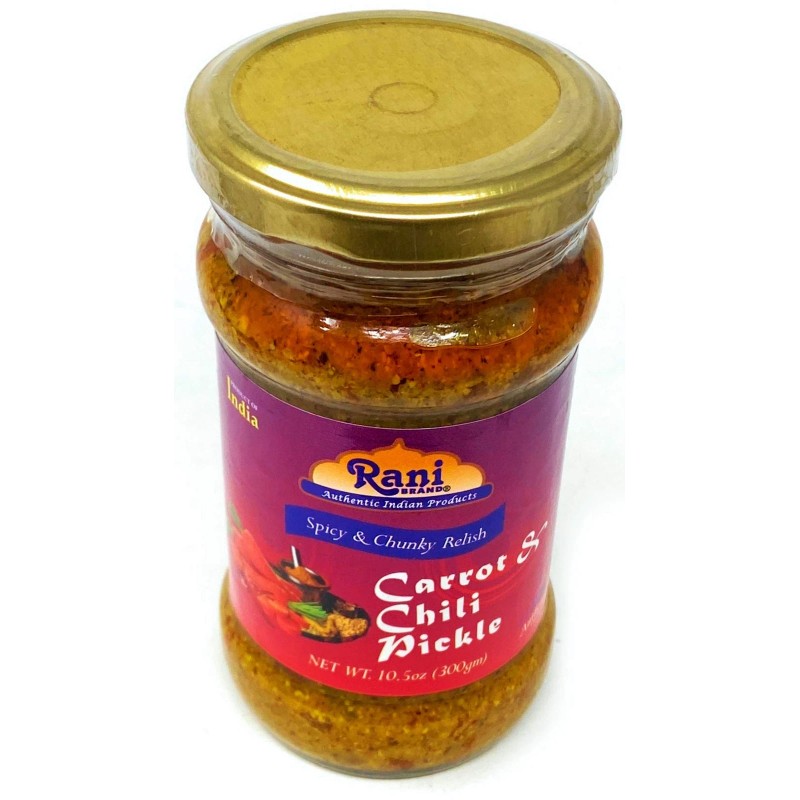 Rani Carrot & Chilli Pickle Hot (Achar, Spicy Indian Relish)