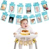 1st Birthday Banner, Baby Milestone Garland, 1 Birthday Photo Banner